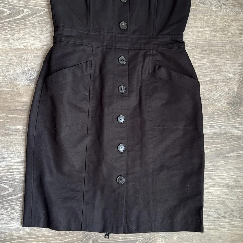 Jenni Kayne Strapless Button Down Placket Dress 2 - Picture 5 of 10